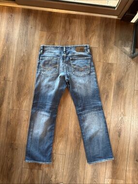 BKE Men's Blue Denim Jeans - Classic Straight Fit